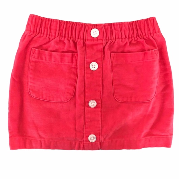 Carter’s Toddler Skirt Red Sz 4T Pockets Cotton - Picture 1 of 6